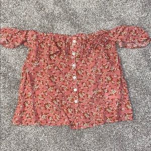 American eagle off the shoulder top